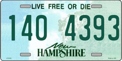 NH license plate 1404393