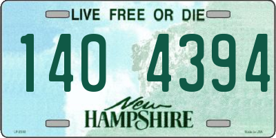 NH license plate 1404394