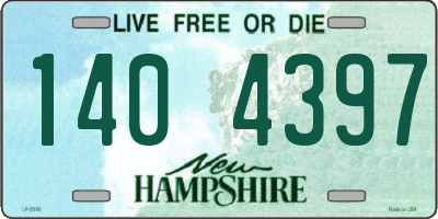 NH license plate 1404397