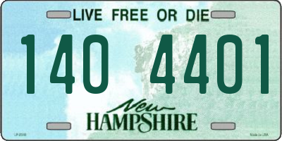 NH license plate 1404401