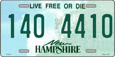 NH license plate 1404410