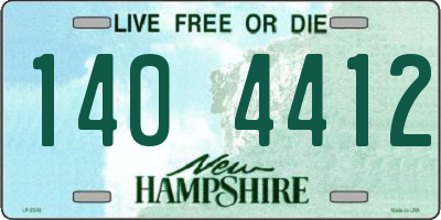 NH license plate 1404412