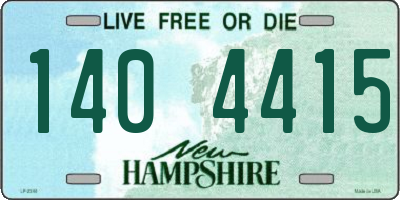 NH license plate 1404415