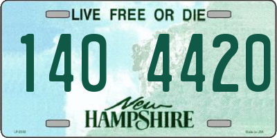 NH license plate 1404420