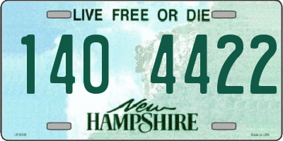 NH license plate 1404422