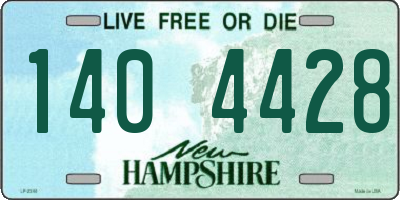 NH license plate 1404428