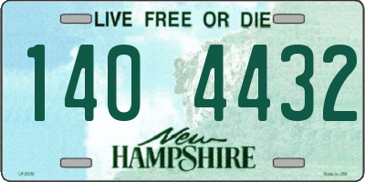 NH license plate 1404432