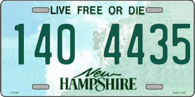 NH license plate 1404435