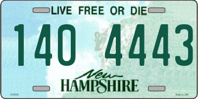 NH license plate 1404443