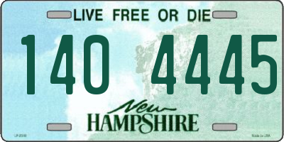 NH license plate 1404445