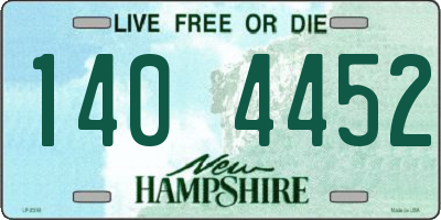 NH license plate 1404452