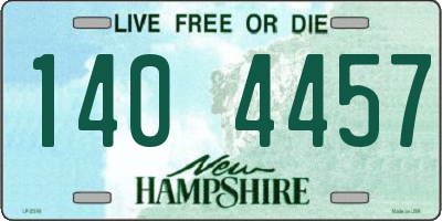 NH license plate 1404457