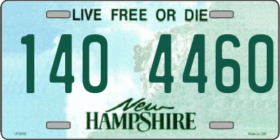 NH license plate 1404460