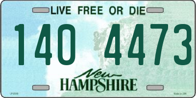 NH license plate 1404473