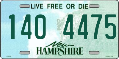 NH license plate 1404475
