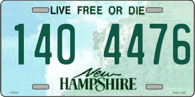 NH license plate 1404476
