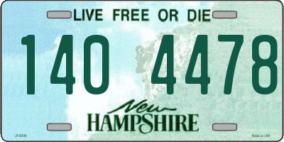 NH license plate 1404478