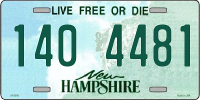 NH license plate 1404481