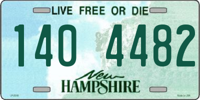NH license plate 1404482
