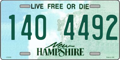 NH license plate 1404492
