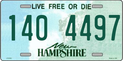 NH license plate 1404497