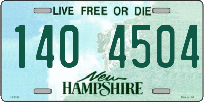 NH license plate 1404504