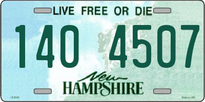 NH license plate 1404507