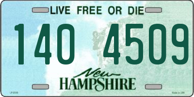 NH license plate 1404509