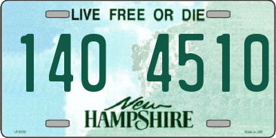 NH license plate 1404510