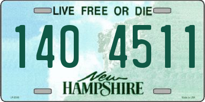 NH license plate 1404511