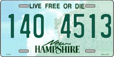 NH license plate 1404513