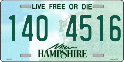 NH license plate 1404516