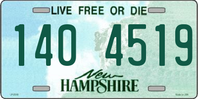 NH license plate 1404519