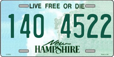 NH license plate 1404522