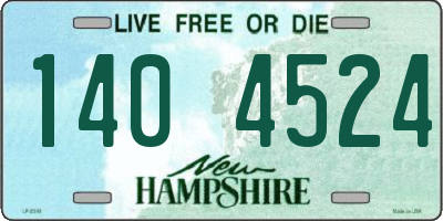 NH license plate 1404524