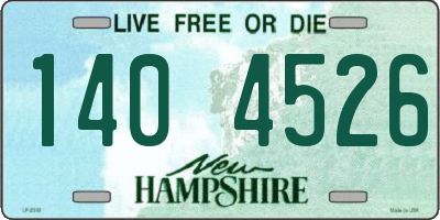 NH license plate 1404526