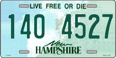 NH license plate 1404527