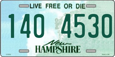 NH license plate 1404530