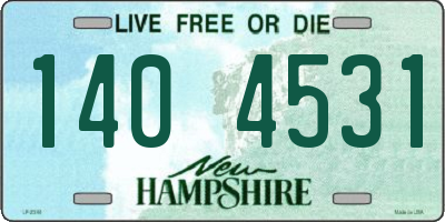 NH license plate 1404531