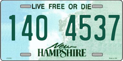 NH license plate 1404537