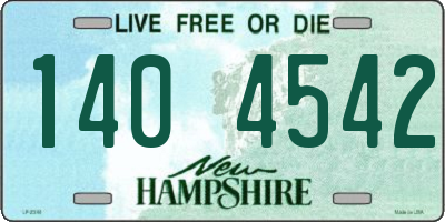 NH license plate 1404542