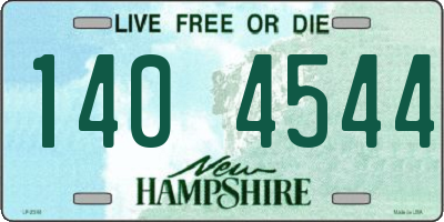 NH license plate 1404544