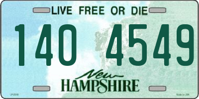 NH license plate 1404549