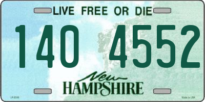NH license plate 1404552