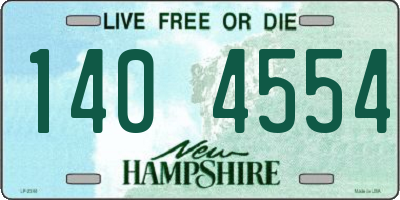 NH license plate 1404554