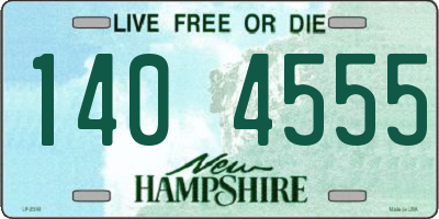 NH license plate 1404555