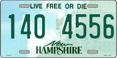 NH license plate 1404556