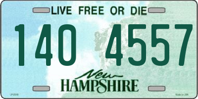 NH license plate 1404557