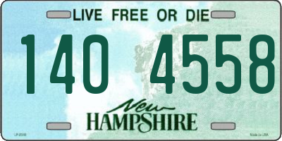 NH license plate 1404558