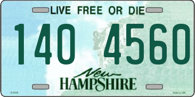 NH license plate 1404560